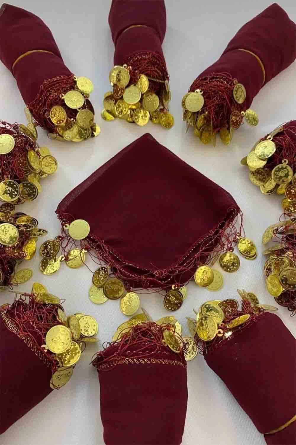 30X30 ŞİFON bordo