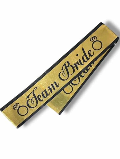 TEAM BRİDE GOLD ÜZERİ SİYAH BASKI JELATİN