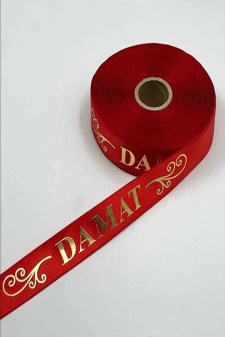 Baskılı Sağdıç Kolluk 50 Metre Kırmızı